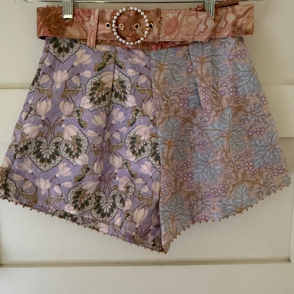 Zimmermann High Waist Floral Shorts - Picture 1 of 6